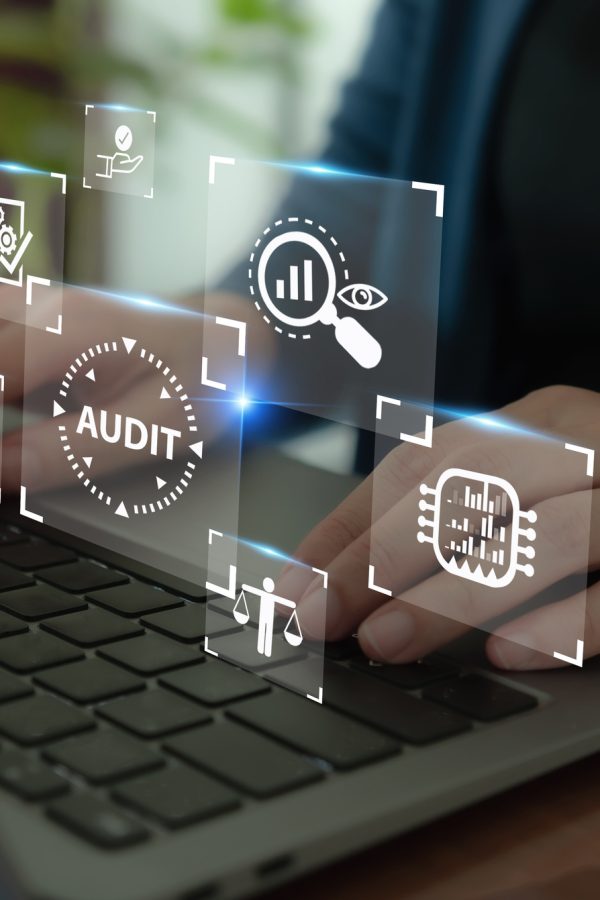 Using artificial intelligence technology in internal audit concept. Examination and evaluation of the financial statements of an organization; income statement, balance sheet, cash flow statement.